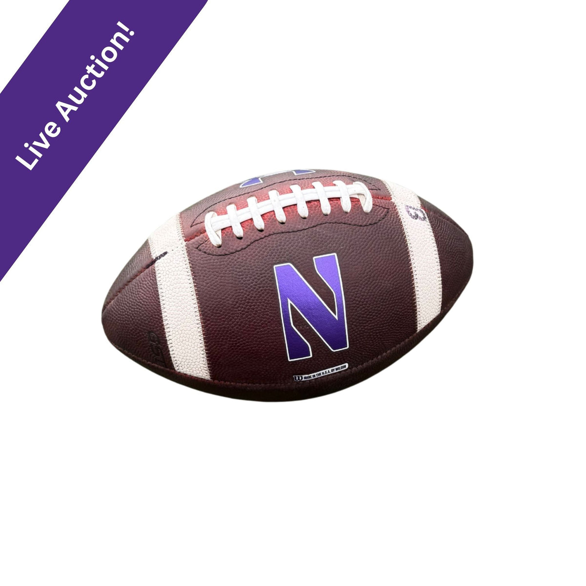 Final Game-Used Football at Northwestern Medicine Field at Martin Stadium