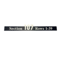 Overhead Section 107 Sign