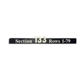 Overhead Section 133 Sign