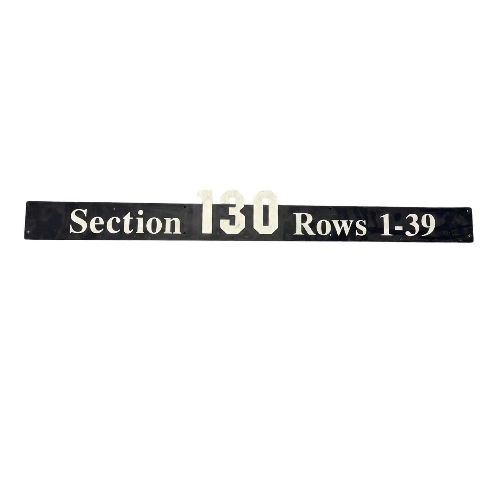 Overhead Section 130 Sign