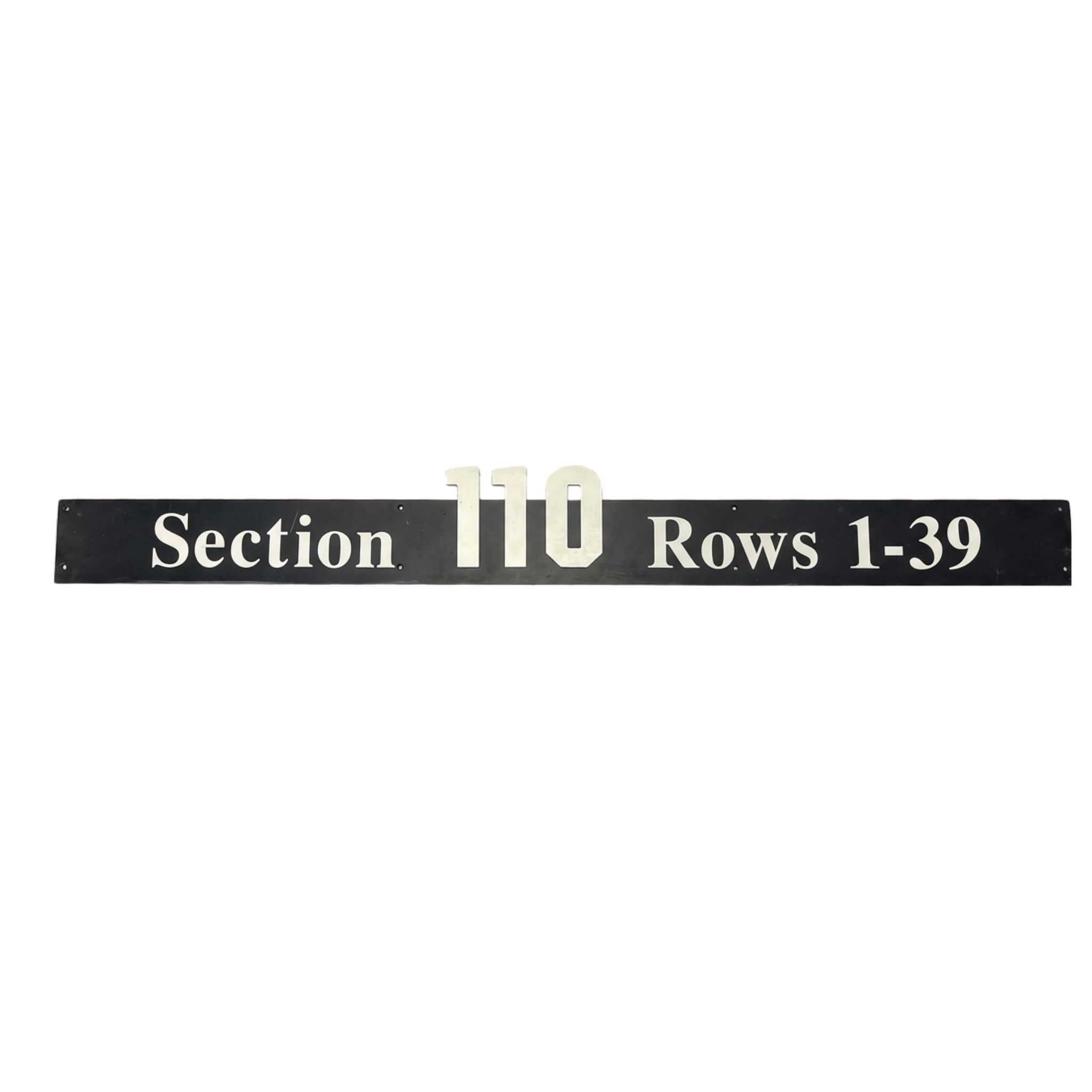 Overhead Section 110 Sign