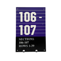 Small Wayfinding Section 106-107 Sign