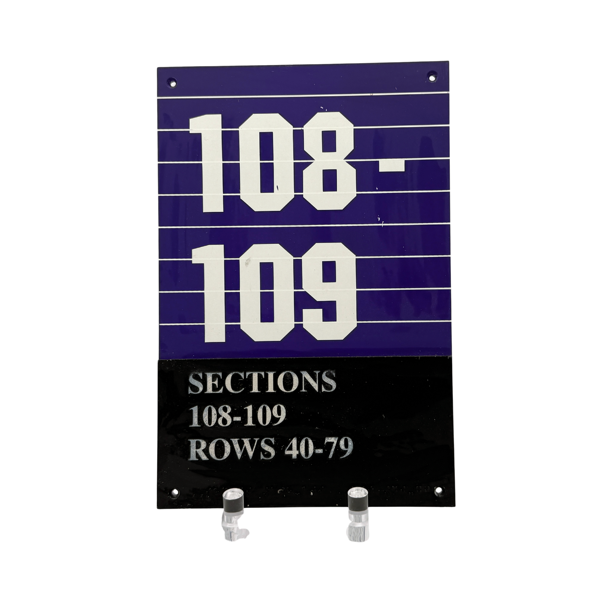 Small Wayfinding Section 108-109 Sign