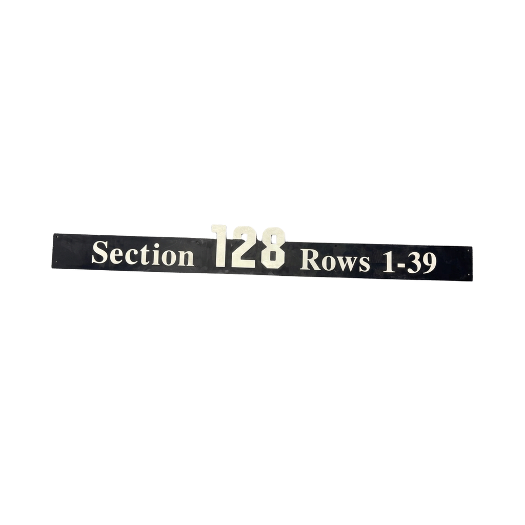 Overhead Section 128 Sign