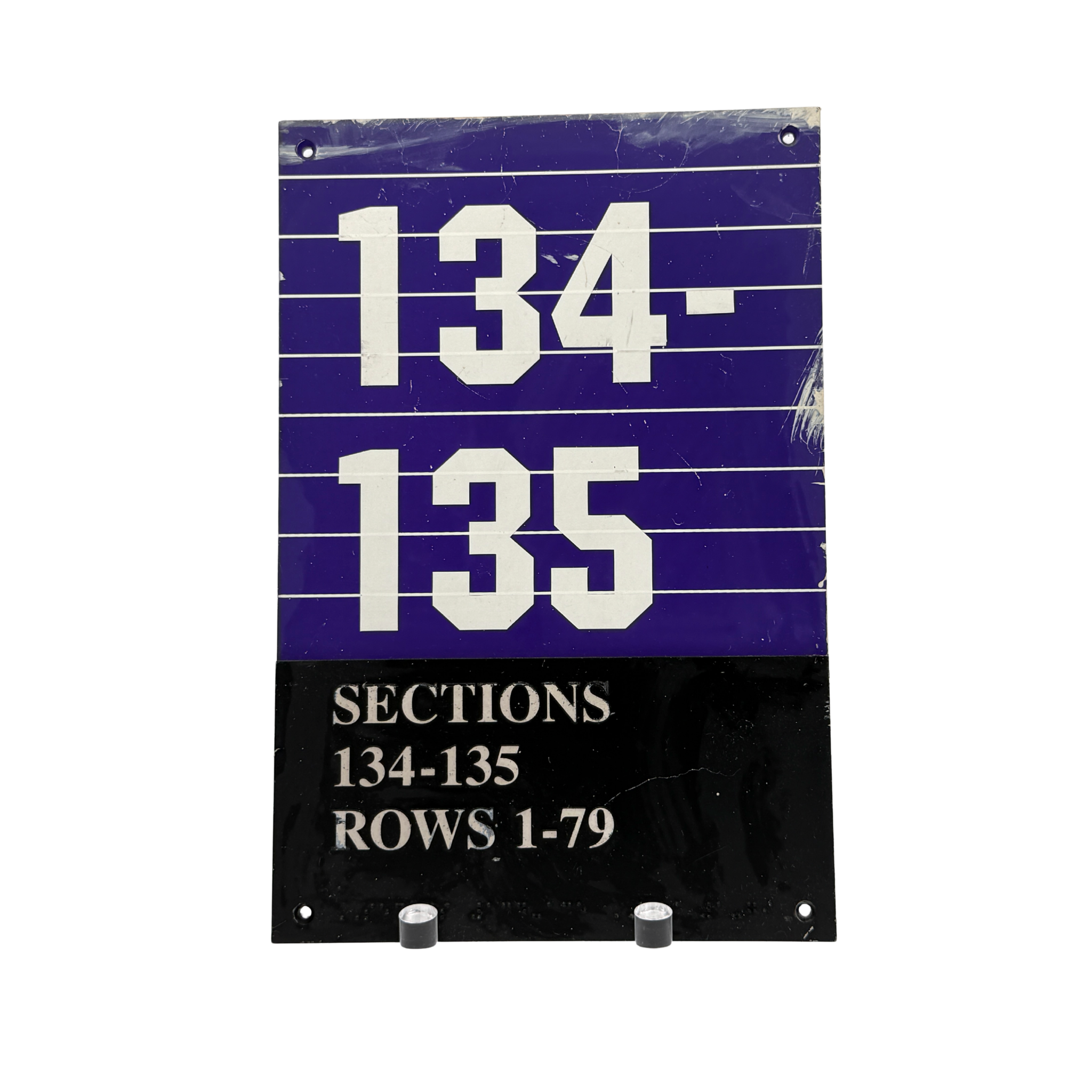 Small Wayfinding Section 134-135 Sign