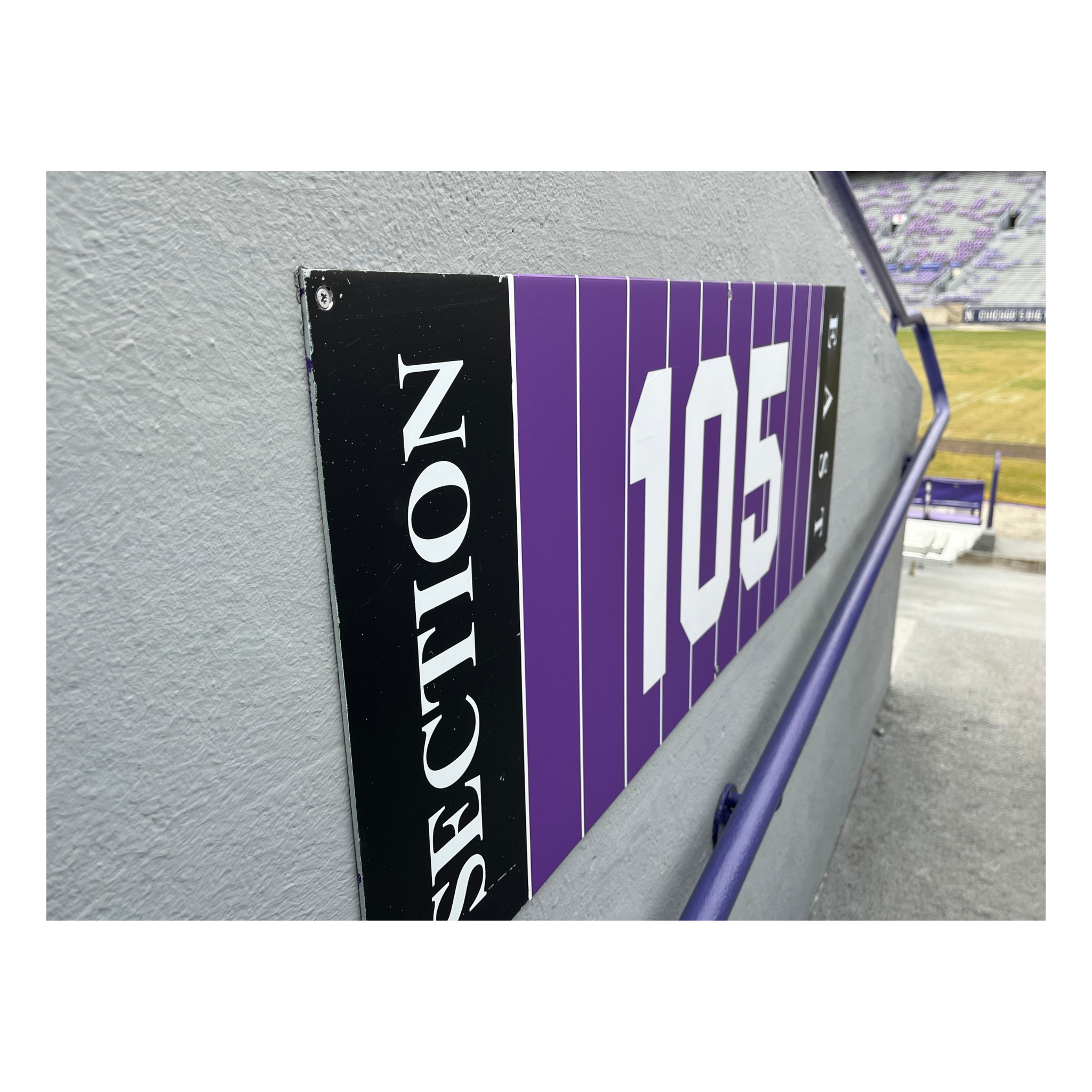 Ryan Field 104 Tunnel Section Sign