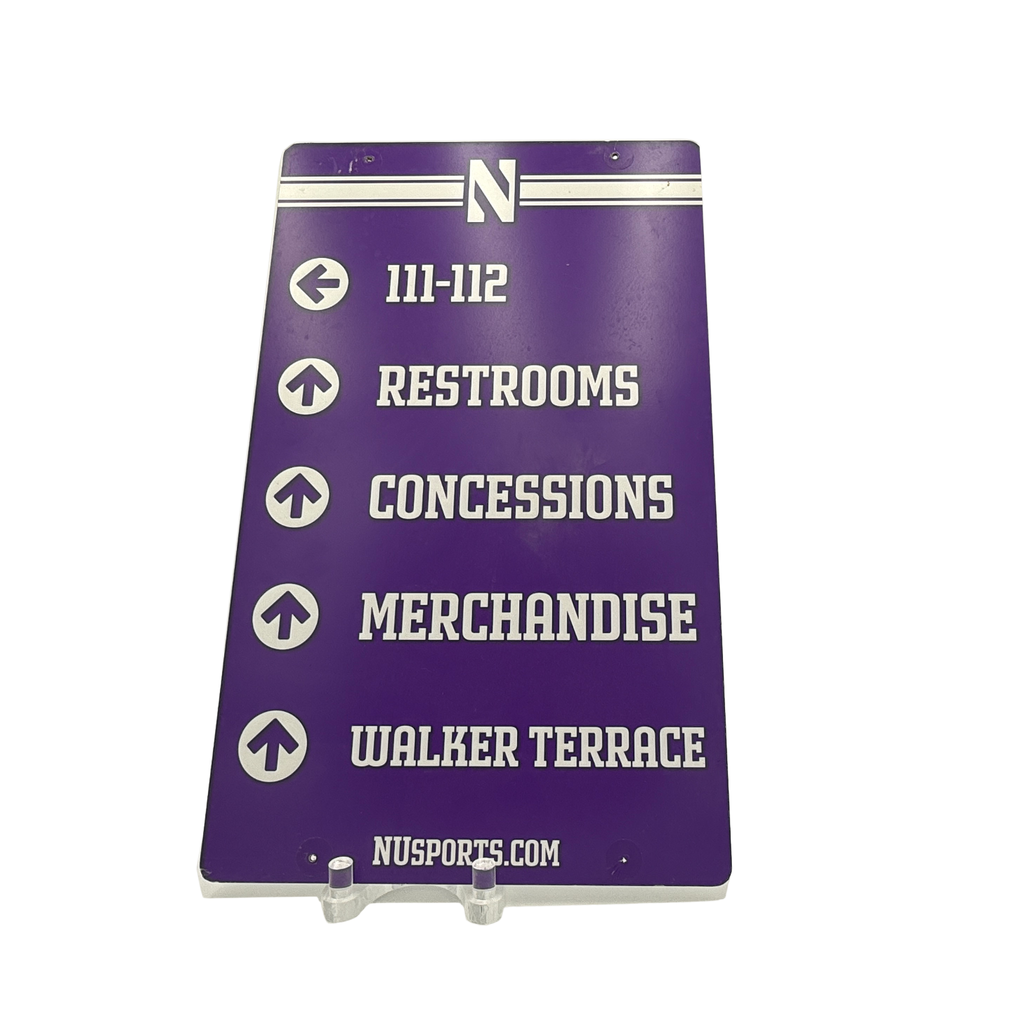 Northwestern 111-112 Wayfinding Sign