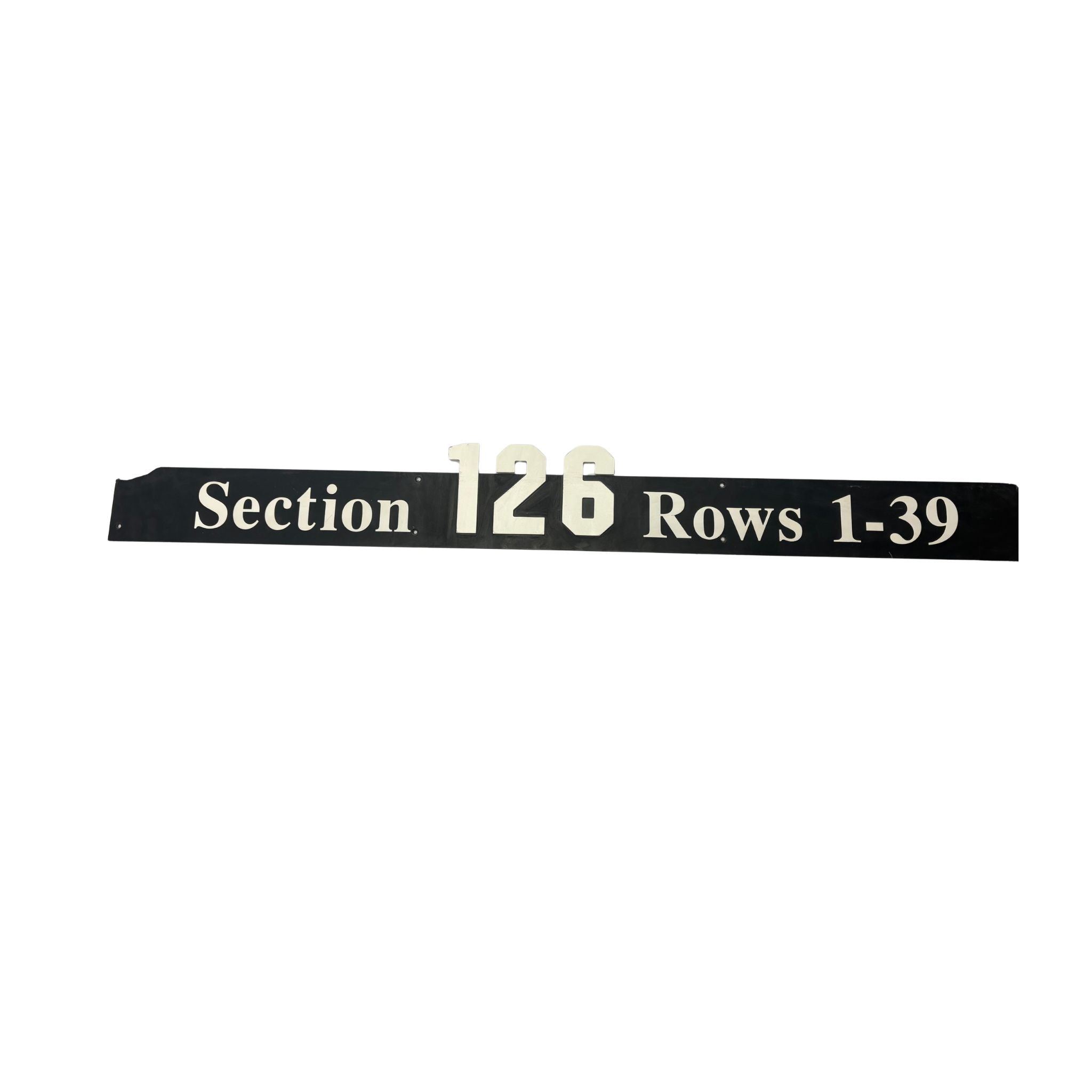 Overhead Section 126 Sign