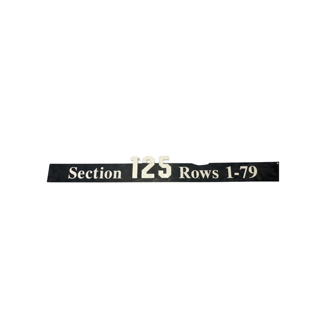 Overhead Section 125 Sign