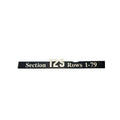 Overhead Section 125 Sign