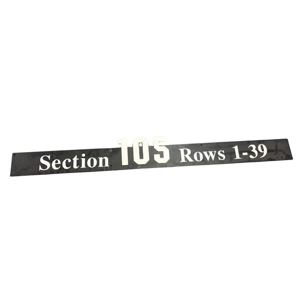 Overhead Section 105 Sign