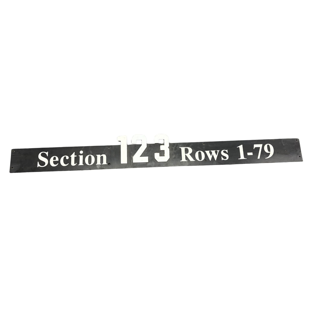 Overhead Section 123 Sign