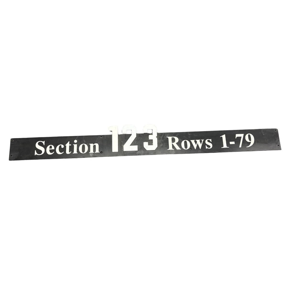 Overhead Section 123 Sign