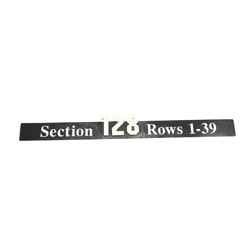 Overhead Section 128 Sign