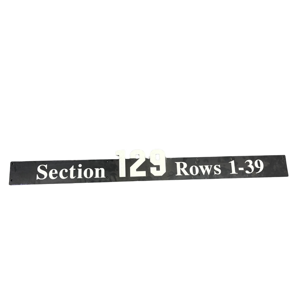 Overhead Section 129 Sign