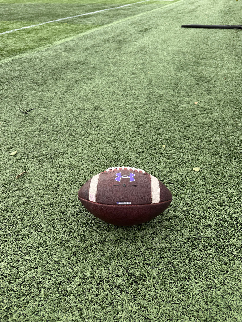 Coach Braun Autographed Game-Used Football - Final Game at Martin Stadium