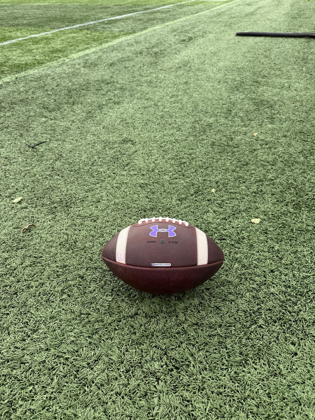 Coach Braun Autographed Game-Used Football - Final Game at Martin Stadium