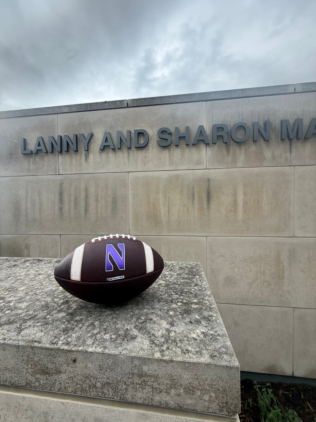 Coach Braun Autographed Game-Used Football - Final Game at Martin Stadium
