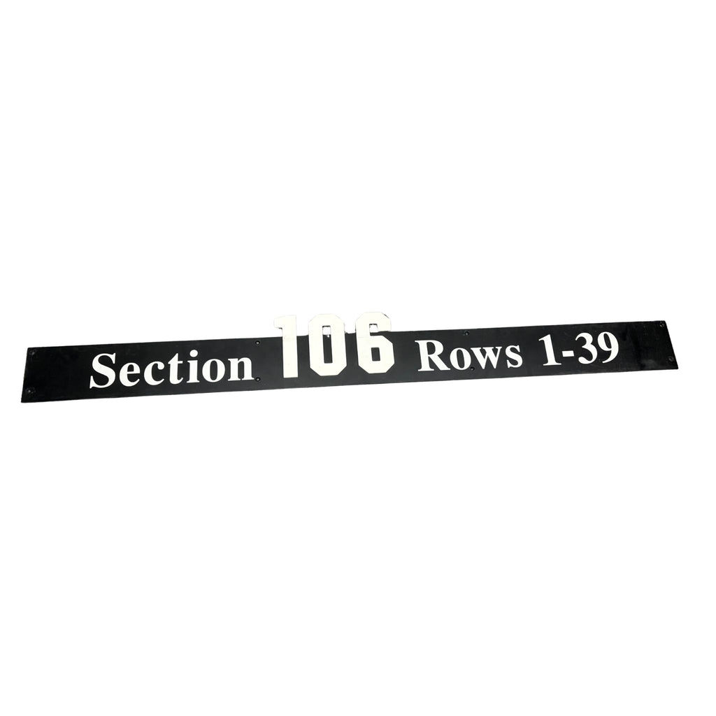 Overhead Section 106 Sign