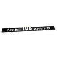 Overhead Section 106 Sign