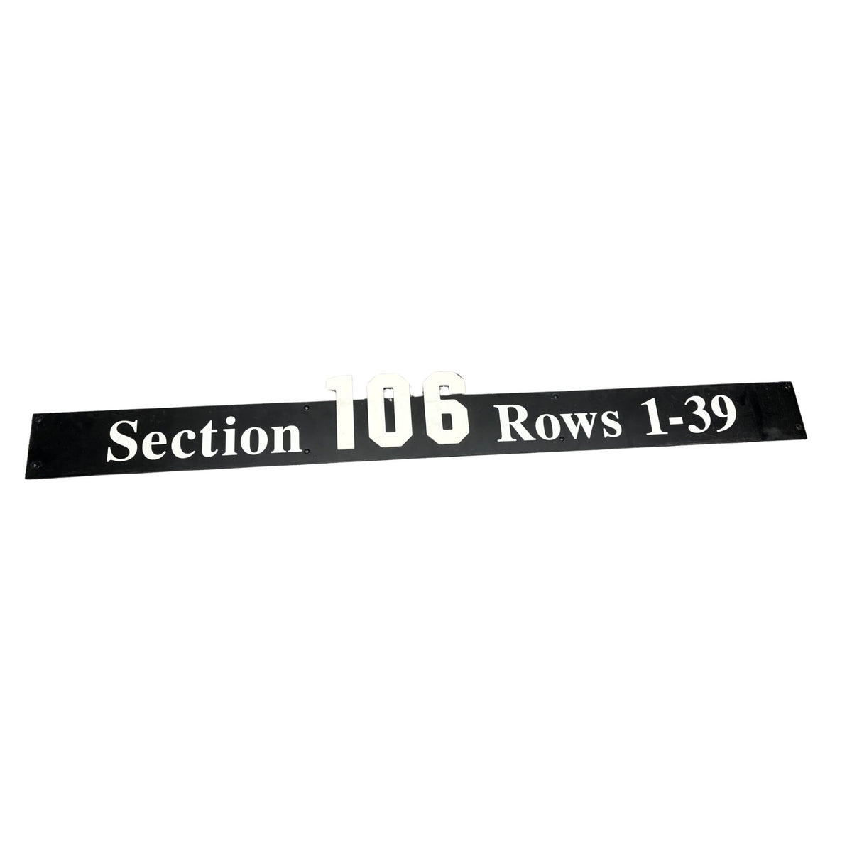 Overhead Section 106 Sign