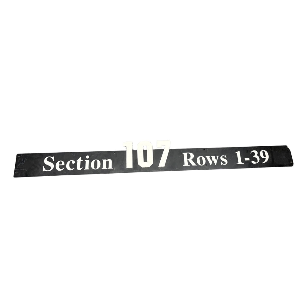 Overhead Section 107 Sign