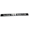 Overhead Section 108 Sign