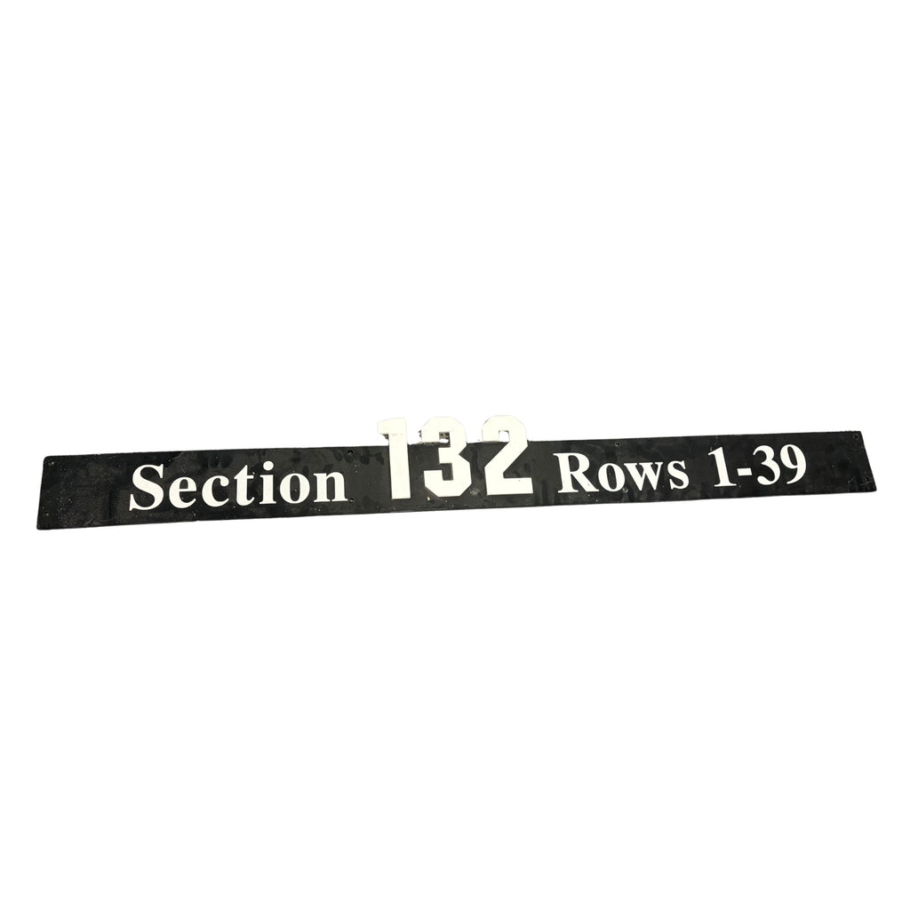 Overhead Section 132 Sign