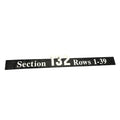 Overhead Section 132 Sign
