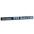 Overhead Section 111 Sign