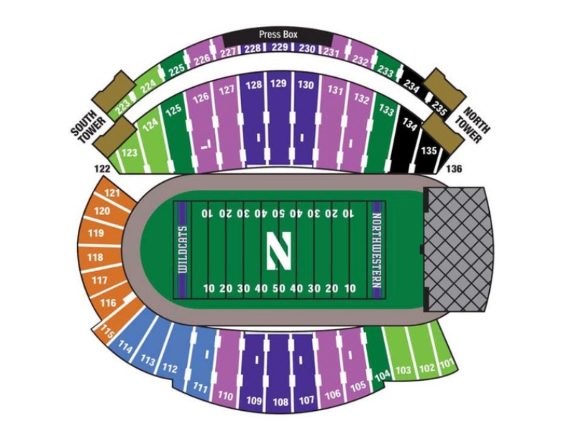 Overhead Section 107 Sign