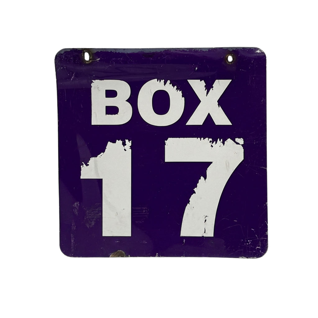 Northwestern Box Seat 17 Sign