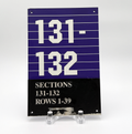 Small Wayfinding Section 131-132 Sign