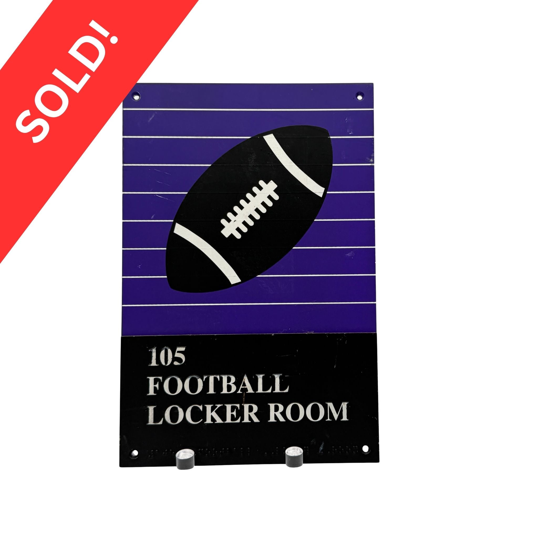 Auction: Football Locker Room Sign
