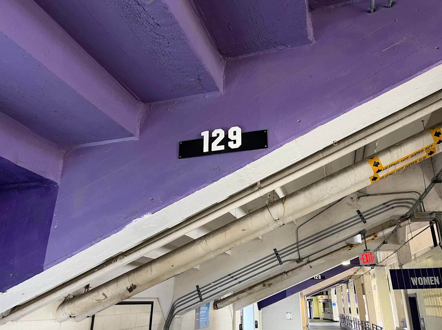 Overhead Tunnel Section 104 Small Sign