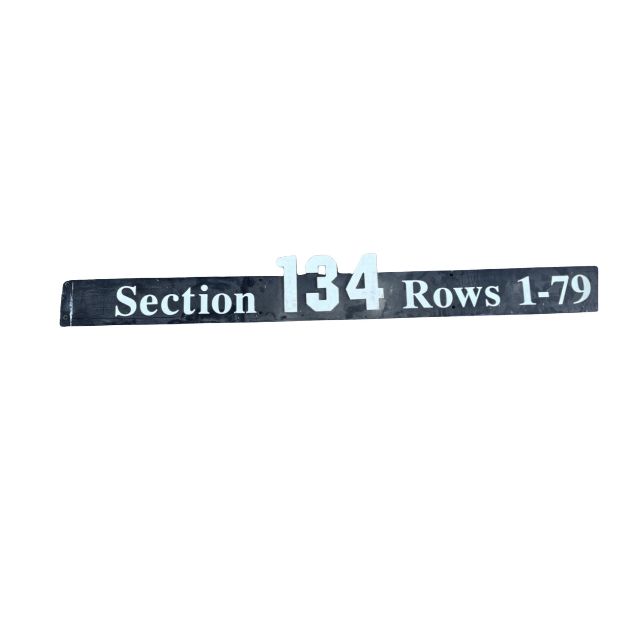 Overhead Section 134 Sign